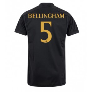 Lacne Muži Futbalové dres Real Madrid Jude Bellingham #5 2023-24 Krátky Rukáv - Tretina